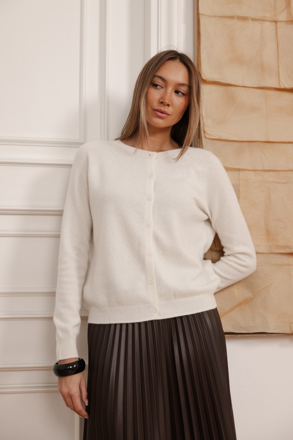 Roberto Cashmere-Blend Sweater Ecru