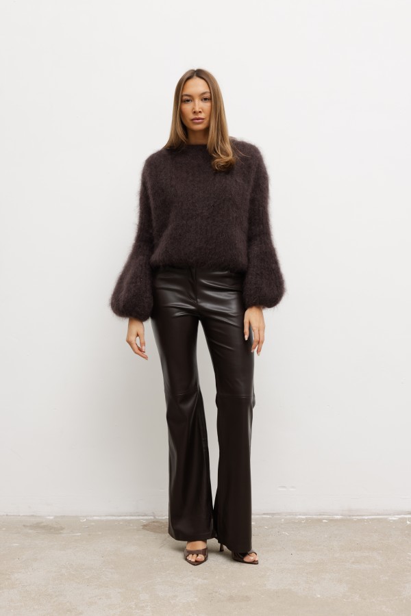 Luke Mohair Sweater Brown Premium