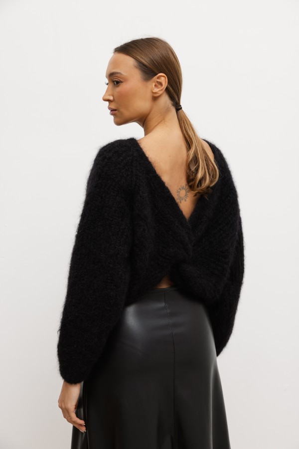 Elias Mohair Sweater Black