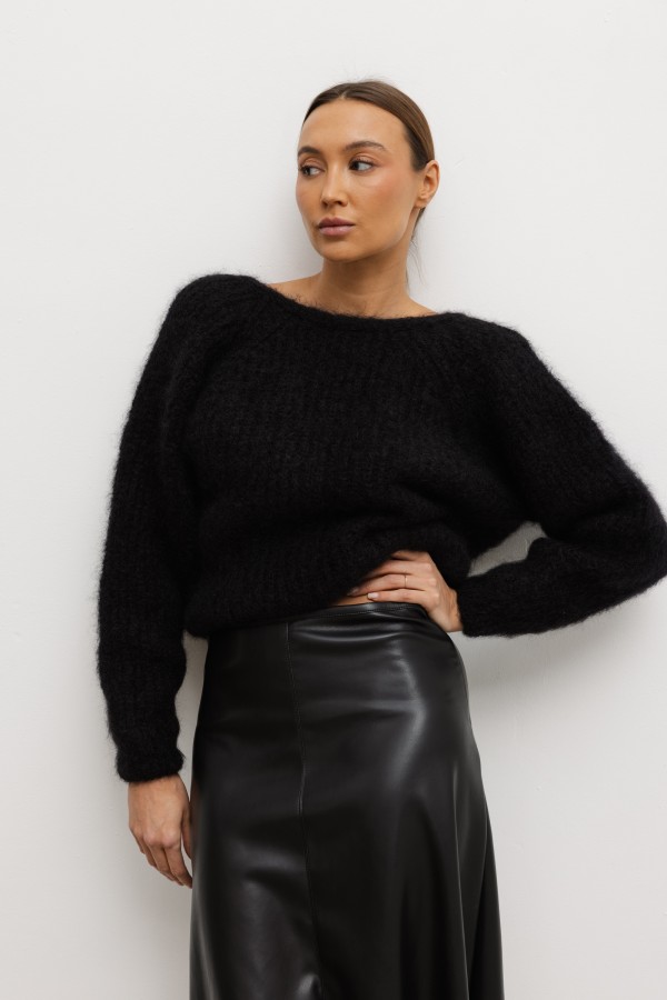 Elias Mohair Sweater Black