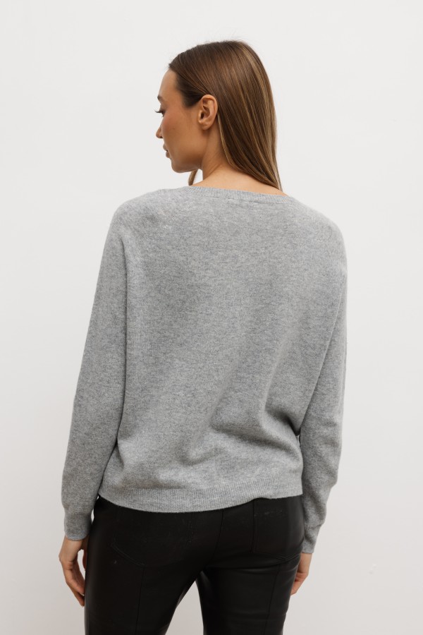 Roberto Cashmere-Blend Sweater Grey