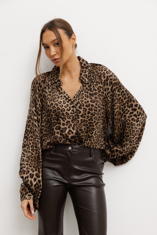 Savanna Koszula W Zwierzęcy Print