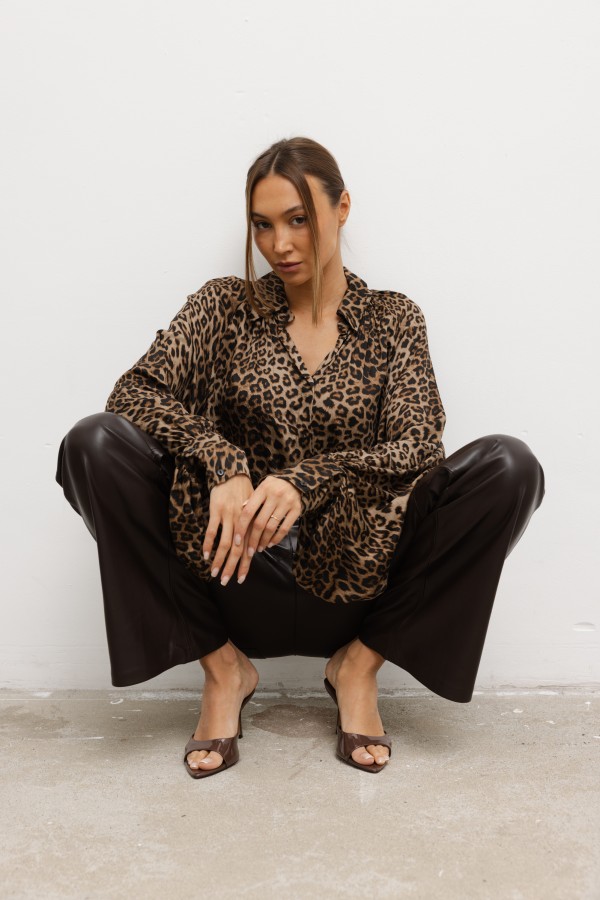 Savanna Koszula W Zwierzęcy Print