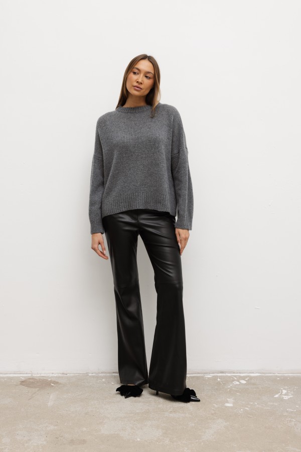 Dustin Sweter Z Wełny Merino Gray