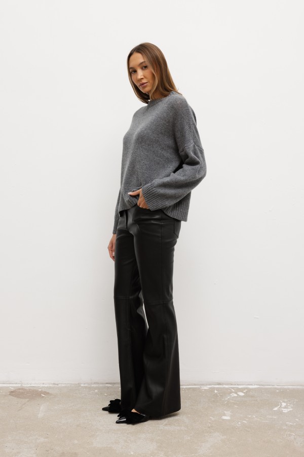 Dustin Merino Wool Sweater Grey