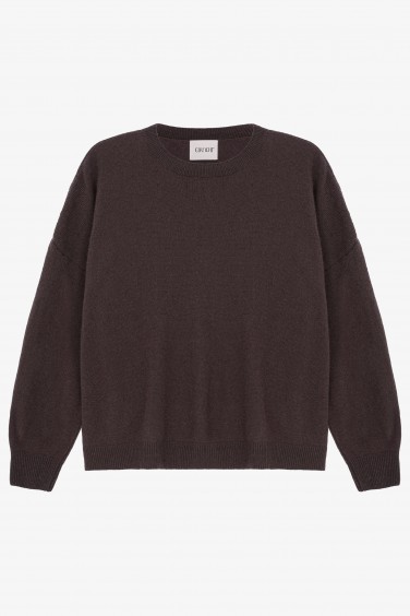 Wesley Sweater Wool Brown