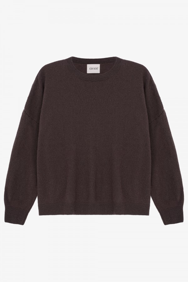 Wesley Sweter Z Wełną Brązowy