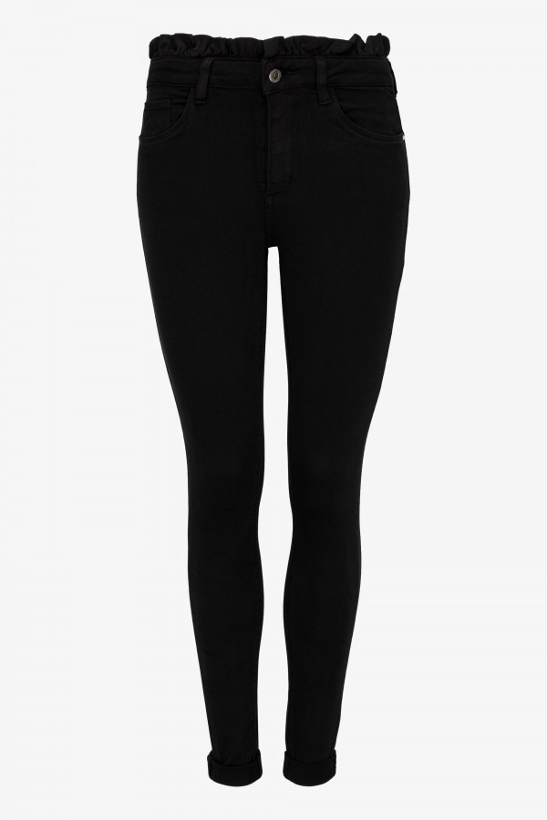 9376 Spodnie Jeansowe Slim Fit Czarne