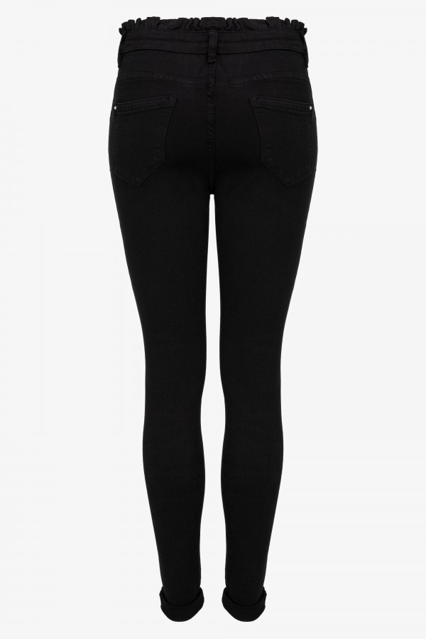 9376 Spodnie Jeansowe Slim Fit Czarne