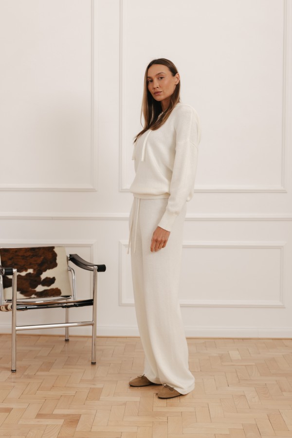 Denise Komplet Z Angorą Ecru