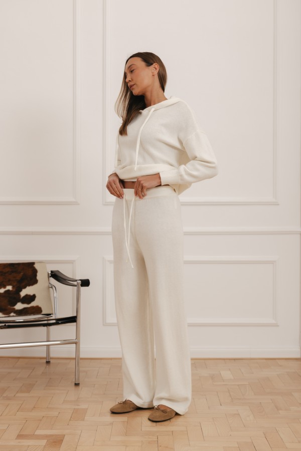 Denise Komplet Z Angorą Ecru