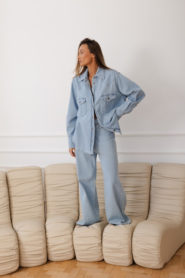 Sonya Denim Shirt Blue