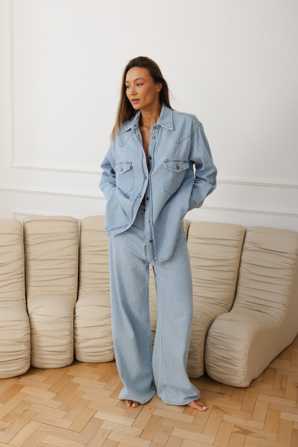 Sonya Denim Shirt Blue