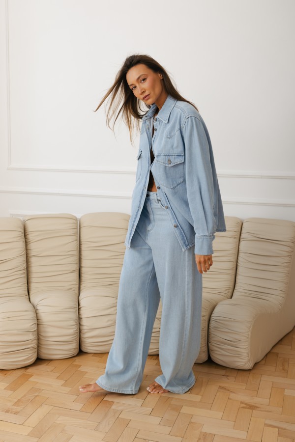 Sonya Denim Shirt Blue