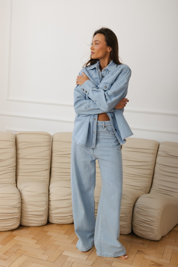 Sonya Denim Shirt Blue