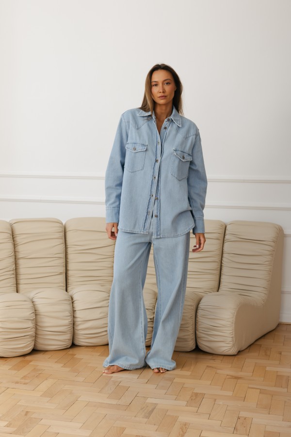 Sonya Denim Shirt Blue