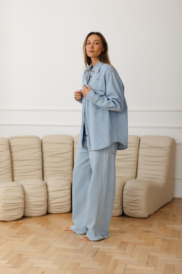 Sonya Denim Shirt Blue