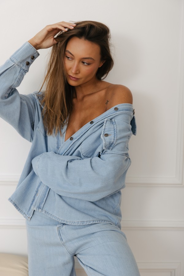 Sonya Denim Shirt Blue