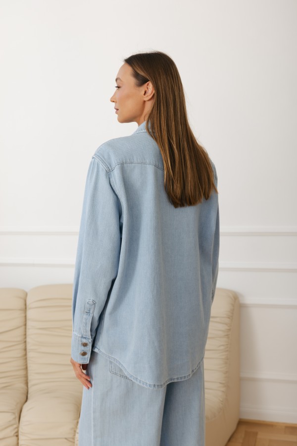 Sonya Denim Shirt Blue