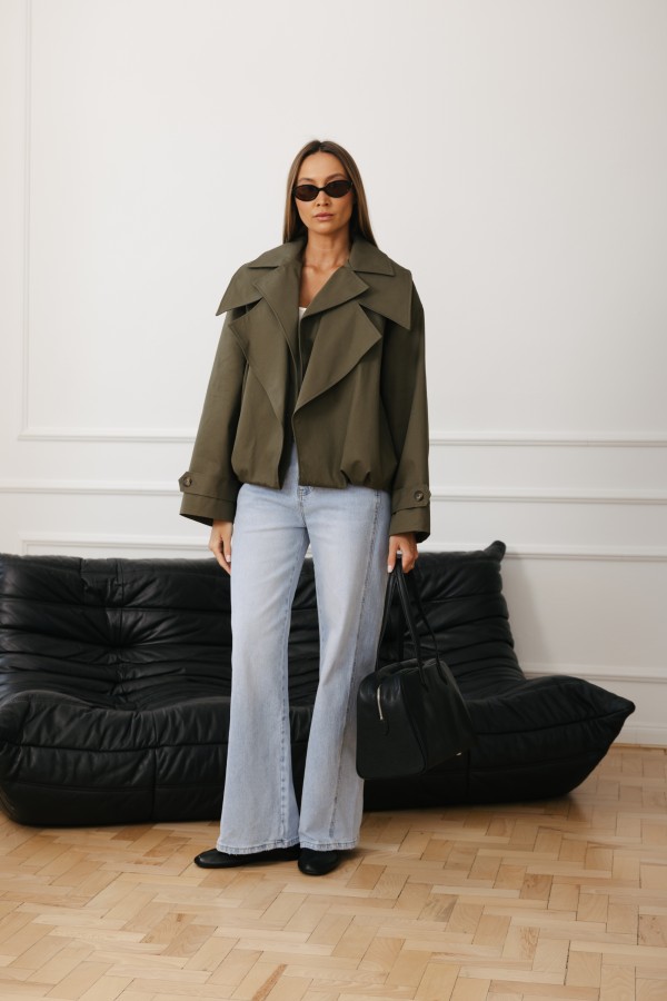 LD3950 Kurtka O Kroju Bomberki Khaki