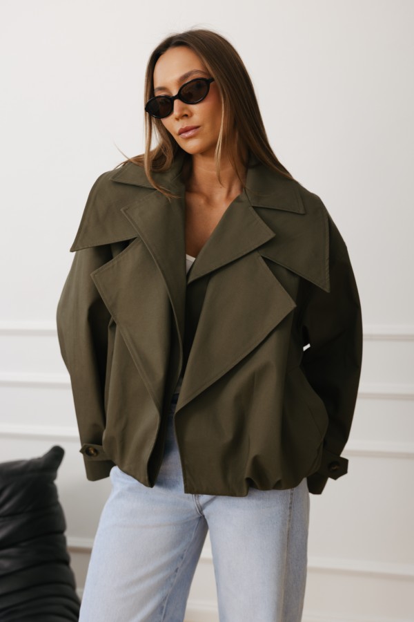 LD3950 Kurtka O Kroju Bomberki Khaki