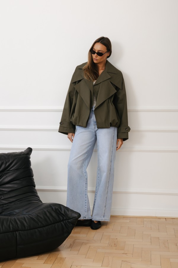 LD3950 Kurtka O Kroju Bomberki Khaki