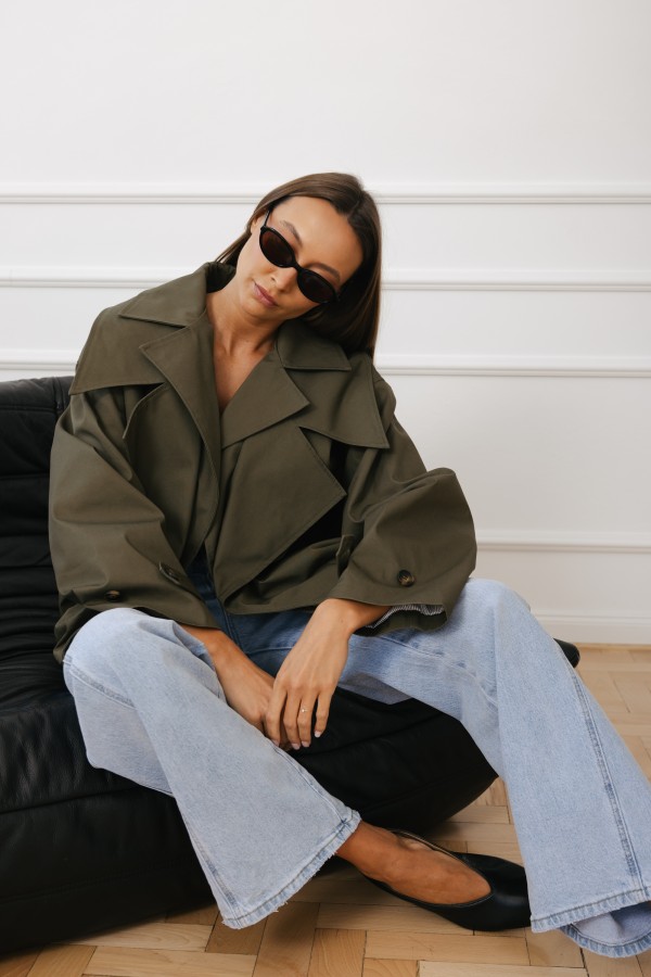 LD3950 Kurtka O Kroju Bomberki Khaki