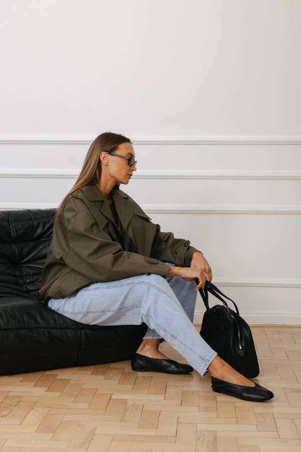 LD3950 Kurtka O Kroju Bomberki Khaki