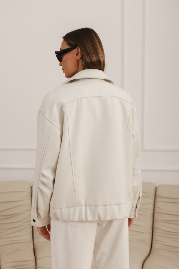 Lucy Wool Jacket Cream