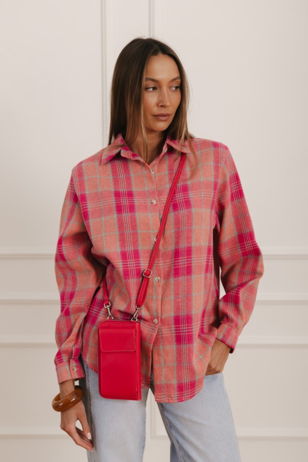 Moon Koszula W Kratę Pink