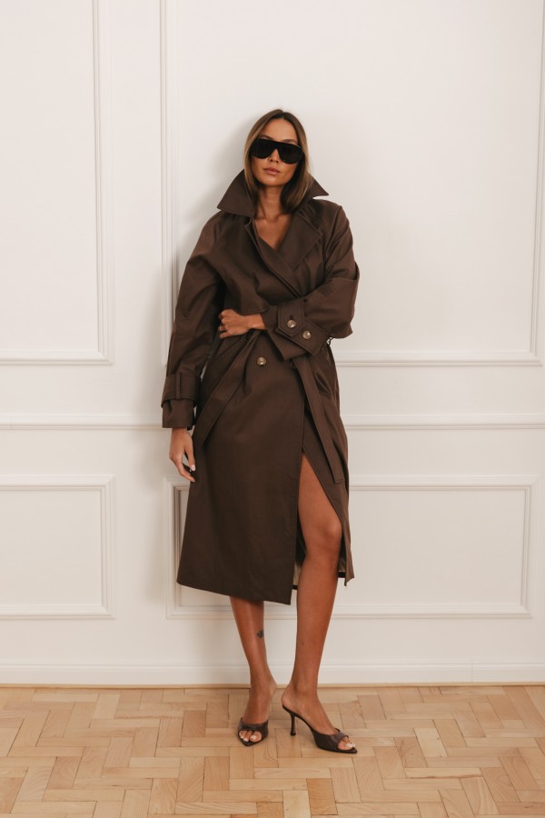 LD5115 Trench Coat Brown