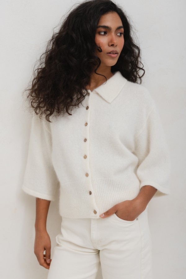 Marcel Kardigan Z Suri Alpaki Ecru