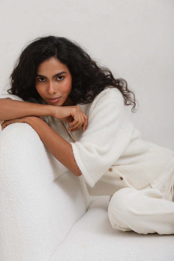 Marcel Kardigan Z Suri Alpaki Ecru