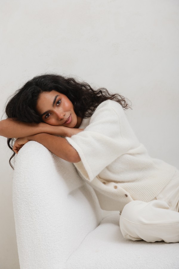 Marcel Kardigan Z Suri Alpaki Ecru