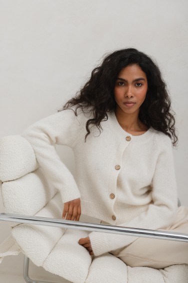 Nils Kardigan Z Alpaki Suri...