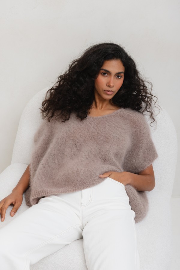 Jules Sweter Moherowy Mokka