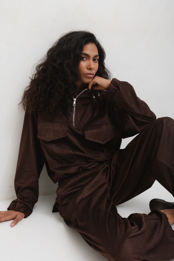 LD3980 Kurtka Brązowa