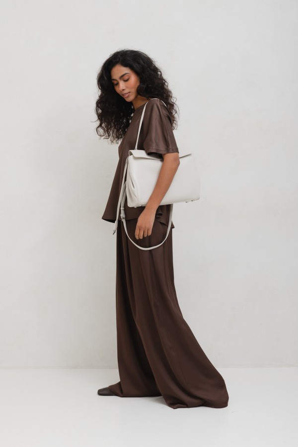 Ethan Pants Wide Leg Brown