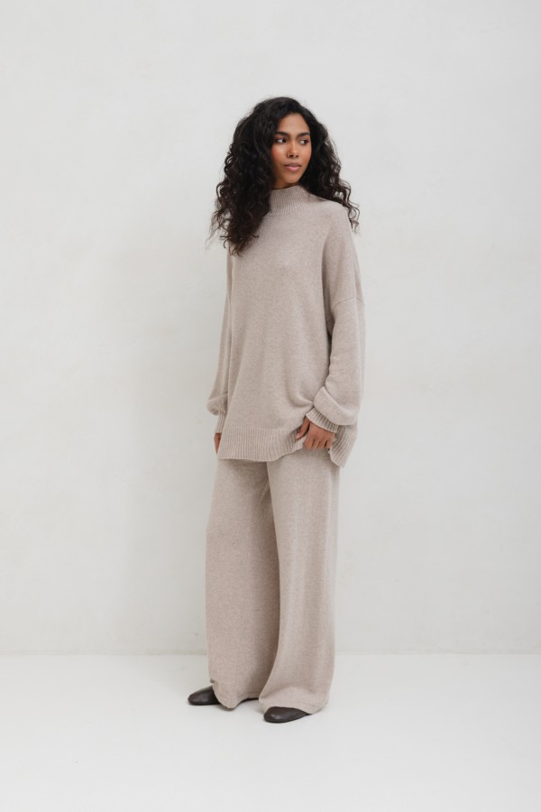 James Set Merino Wool Beige