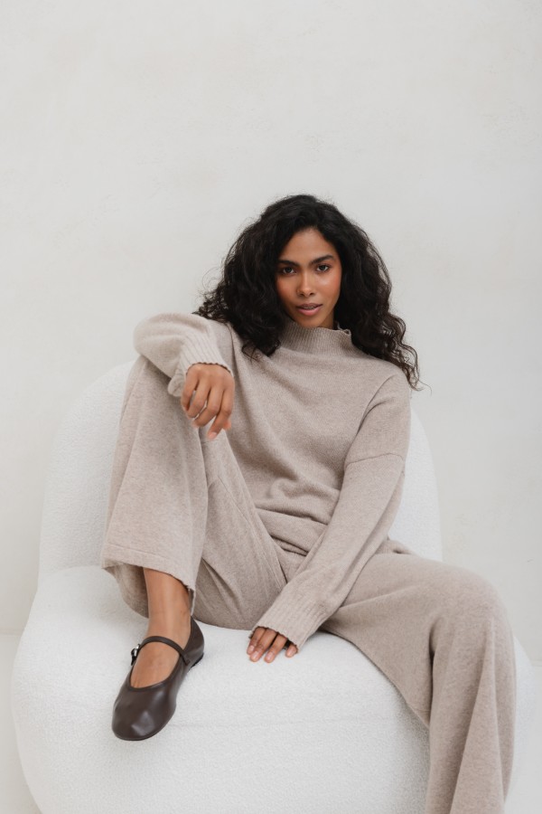 James Set Merino Wool Beige