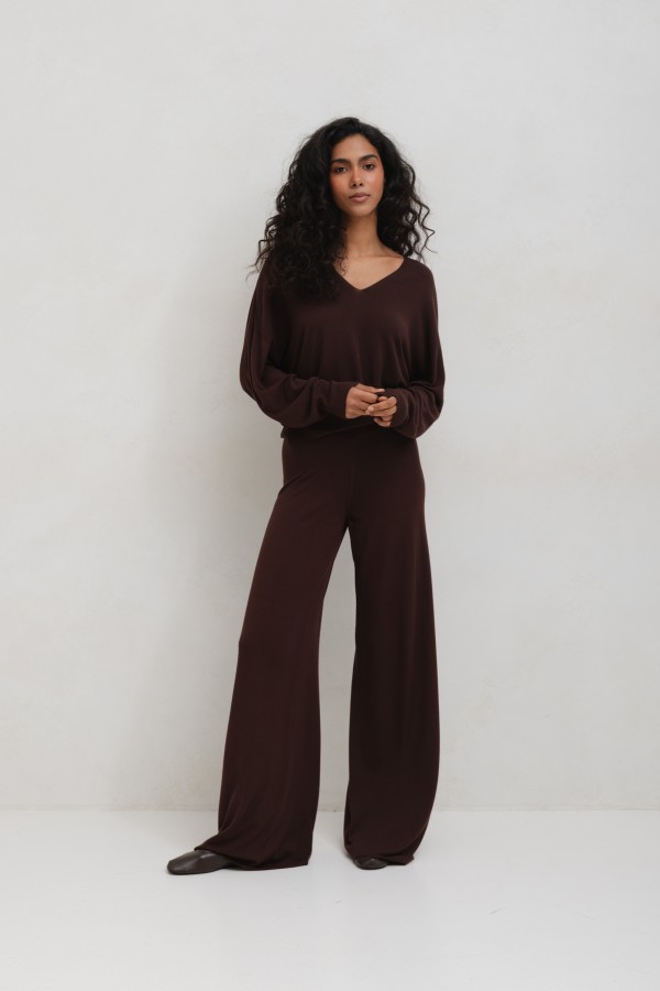 Ruben Sweater Knitted Brown