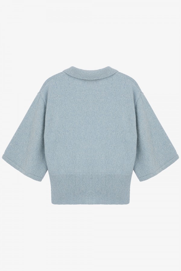 Marcel Cardigan Suri Alpaca Blue