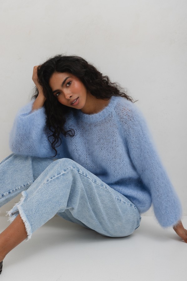 copy of Philip Sweter Moherowy Fioletowy