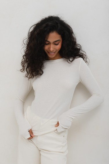 Enzo Longsleeve Cashmere Cream