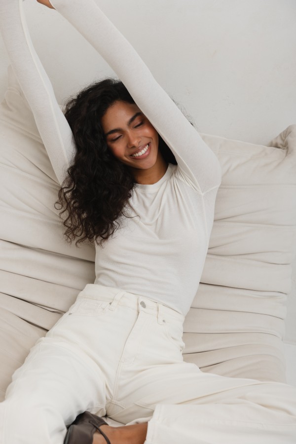 Enzo Longsleeve Z Kaszmirem Cream