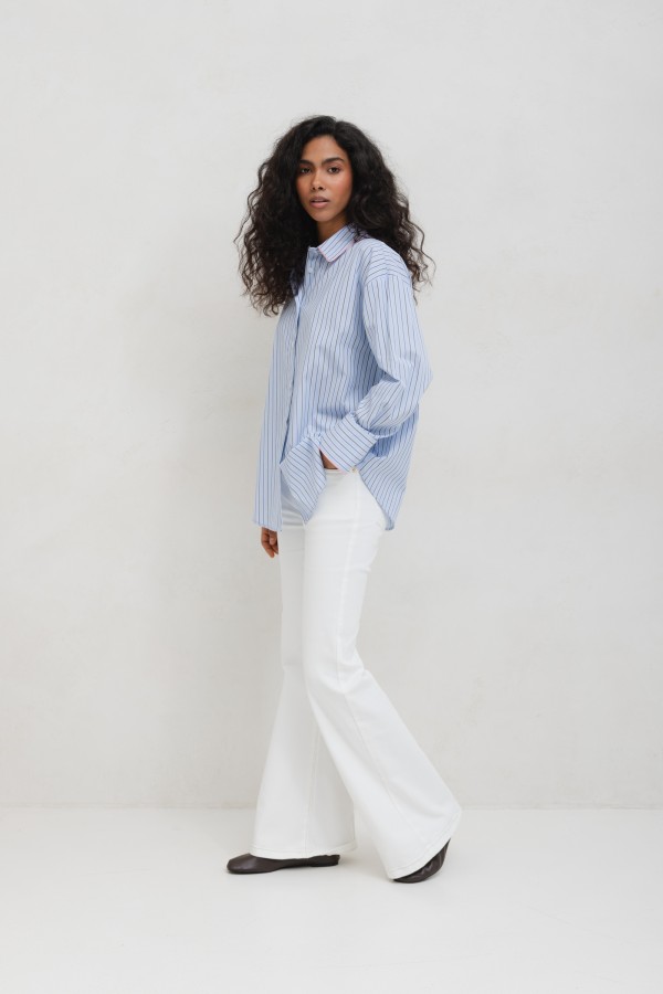 Lucia Koszula W Paski Blue