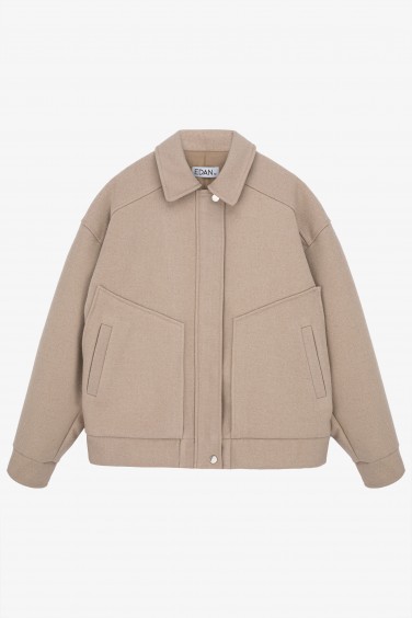 Lucy Kurtka Wełniana Beżowa