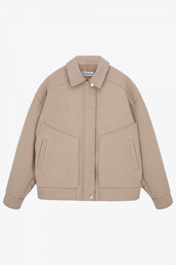 Lucy Kurtka Wełniana Beżowa