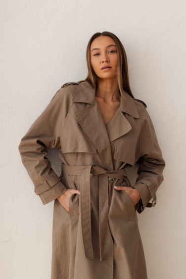 Leonardo Długi Trencz Khaki