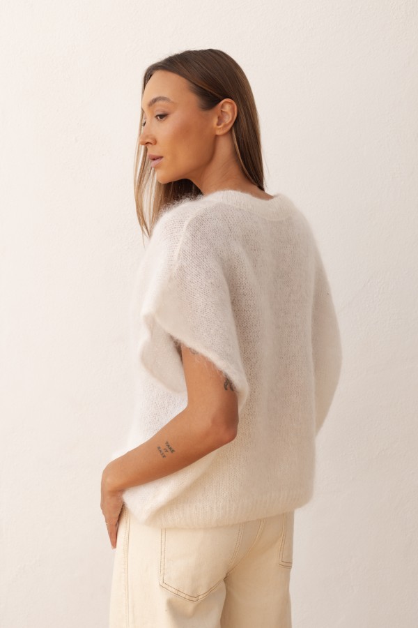 Otto Sweter Z Kid Moheru Ecru